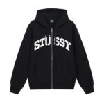 BLOCK SPORT ZIP HOODIE-BLACK