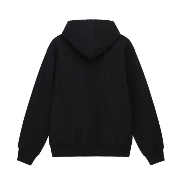 BLOCK SPORT ZIP HOODIE-BLACK