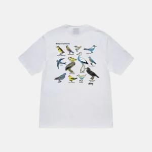 CALIFORNIA BIRDS WHITE TEE