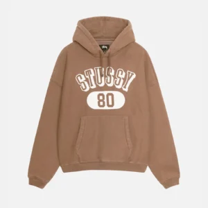 STUSSY 80 RELAXED HOODIE BROWN